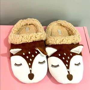 Cozy Brown and Cream Animal Slippers